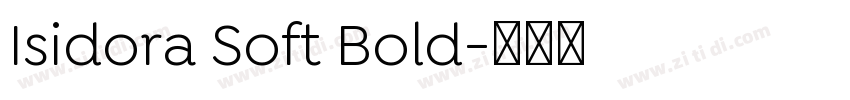 Isidora Soft Bold字体转换